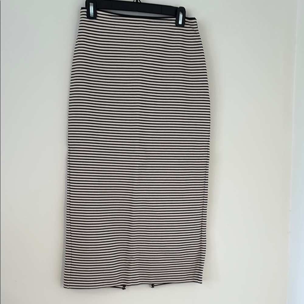 Everlane Striped Black and White Women's Skirt